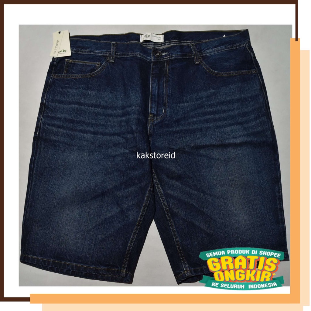 Model Versi Terbaru Remaja Dewasa 606 505 / Celana Pendek Pria Jeans COLE Denim Tua Straight Fit CDT