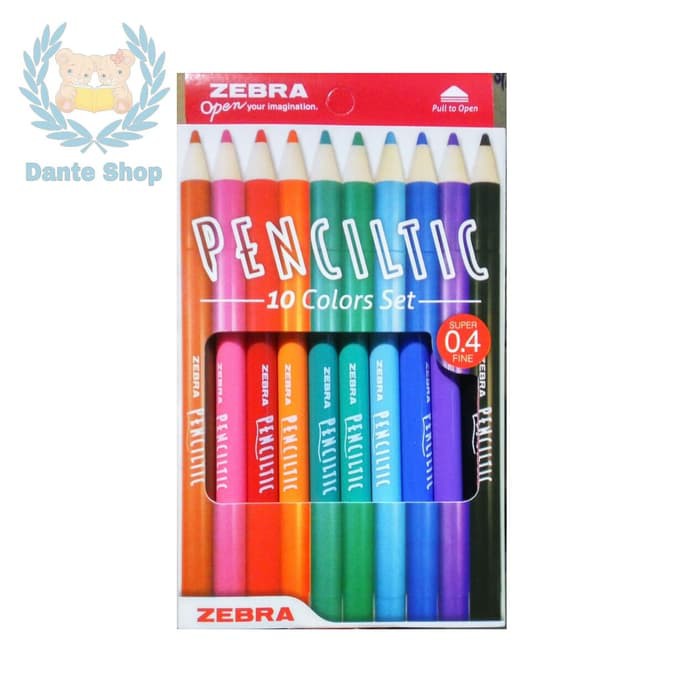 

TERBARU PULPEN ZEBRA PENCILTIC 10 COLORS SET ( 10 WARNA )