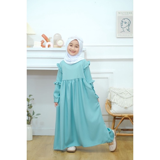 [New] Gamis Kanaya Gamis Anak Bahan Shakila Neeca Kiddos Size 6,8,10,12,14Y Termurah