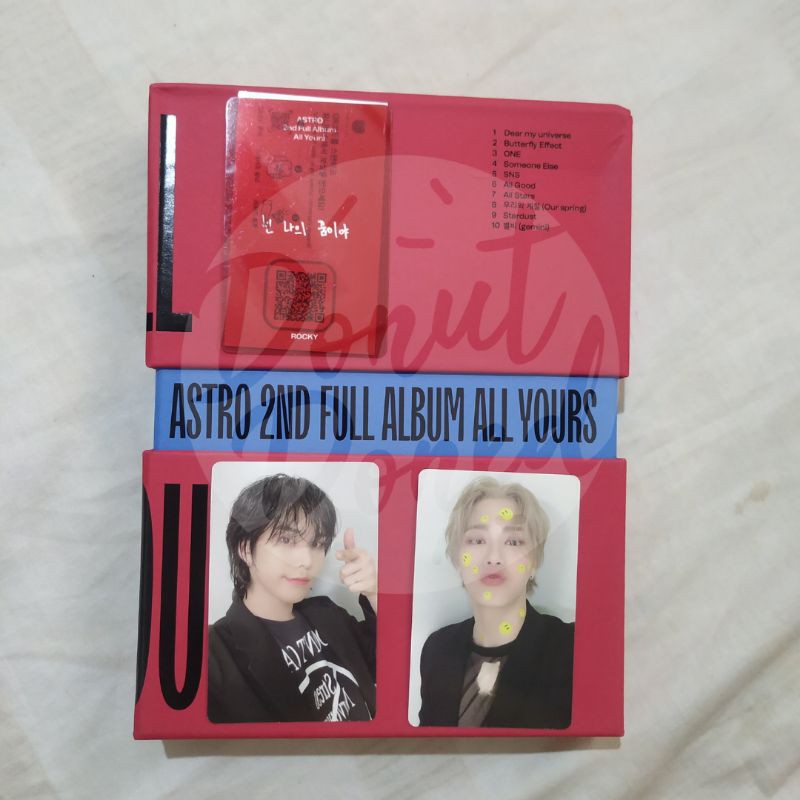 [ OFFICIAL ] ALBUM ALL YOURS UNSEALED FULLSET PAIR MEMBER MJ JINJIN ROCKY MOONBIN PHOTOCARD