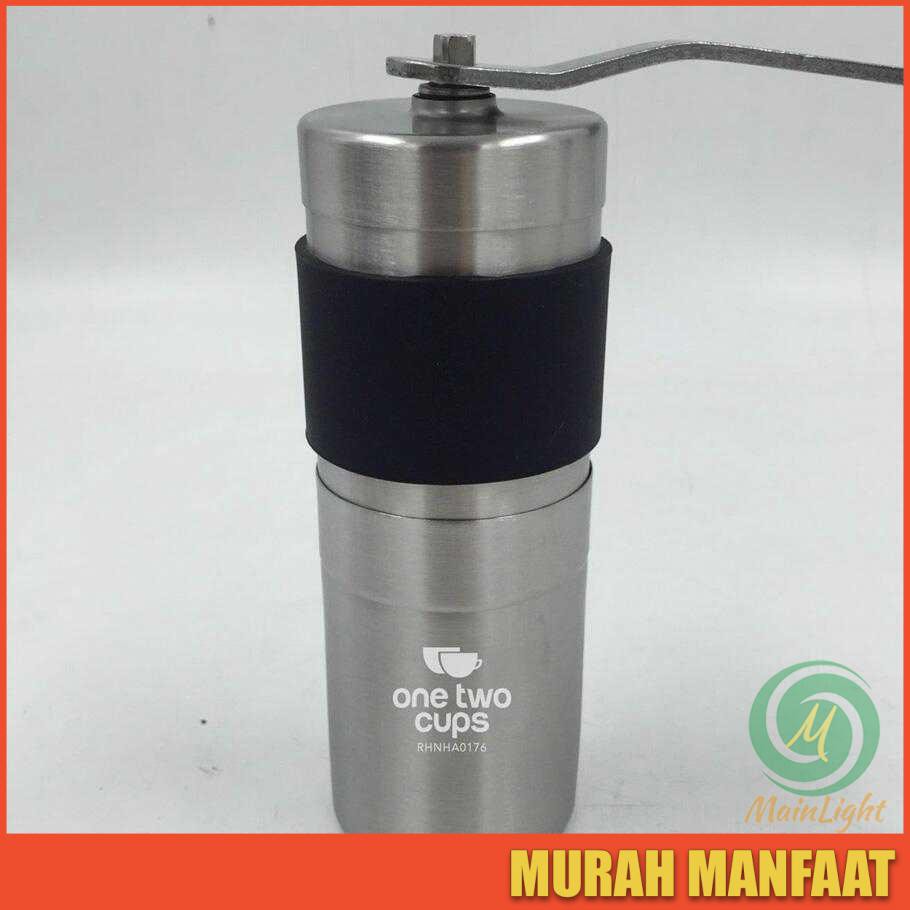 Coffee Grinder OneTwoCups Alat Penggiling Kopi Manual - RHNHA0176