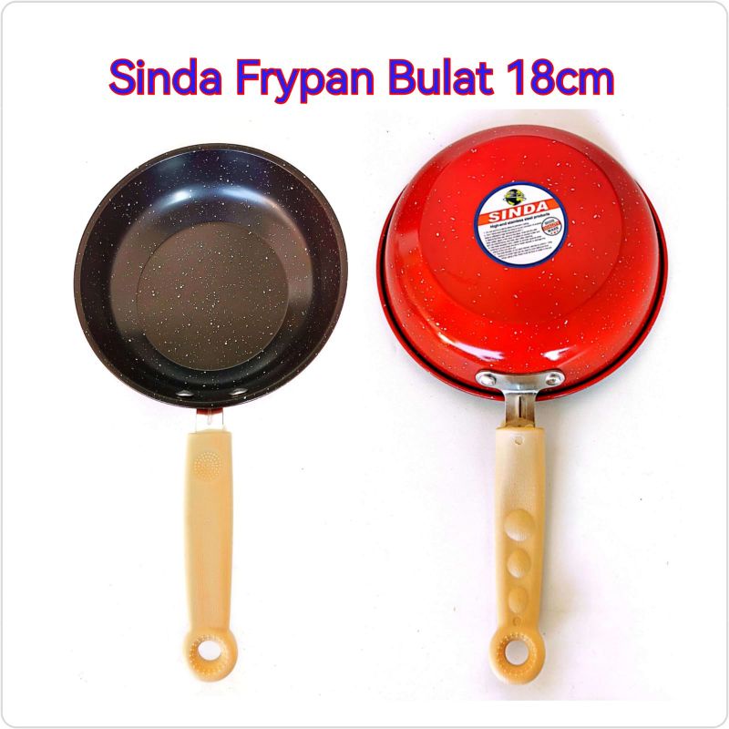 Sinda Fry Pan Datar 18/20cm Bulat 18cm