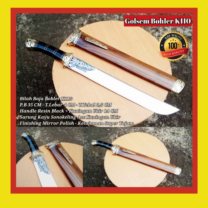 PISAU SEMBELIH BAJA BOHLER K110 BATIK SUPER TAJAM