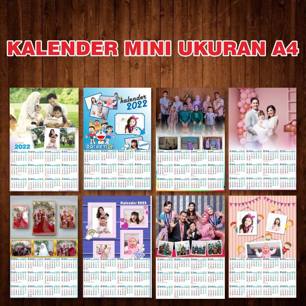 

kalender kecil 1 lembar A4 | 12 bulanan (GRATIS DESAIN)