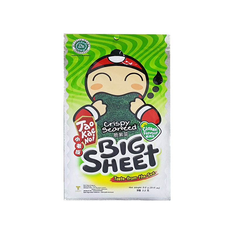 

Tao Kae Noi Crispy Seaweed Big Sheet Classic 3.2G - Alhanan/04