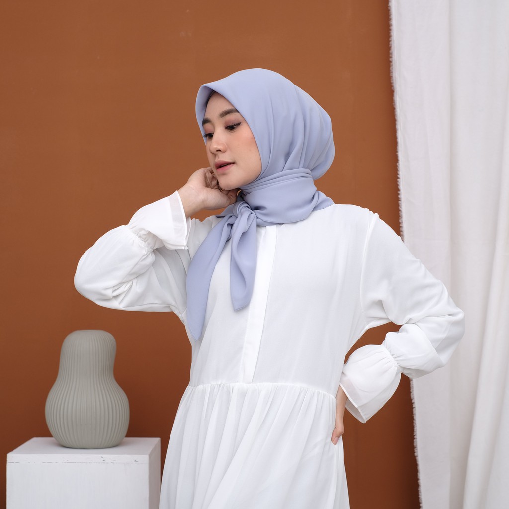Premium Chiffon Hijab - Misty Blue