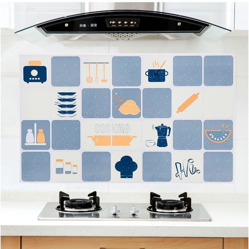 Stiker Dapur / Wallpaper Dapur ANTI MINYAK ANTI API Aluminium Foil