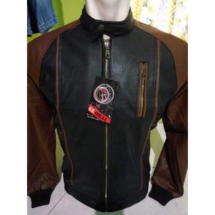 JAKET BAHAN KULIT SINTETIS