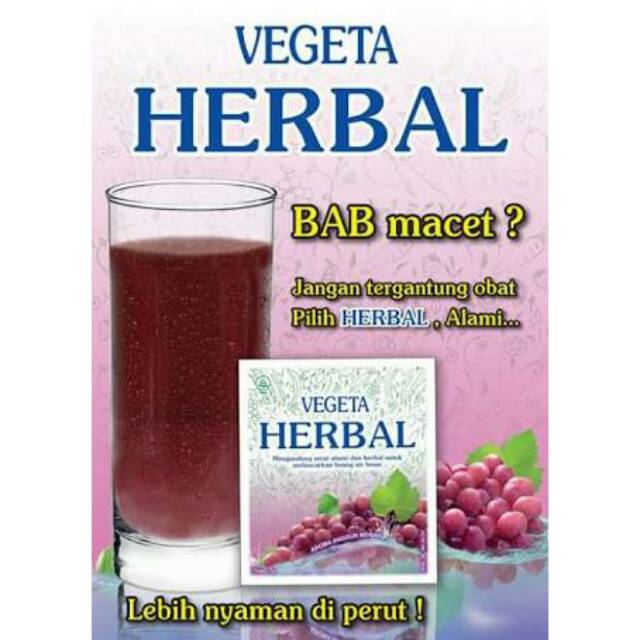 Vegeta Herbal Sachet- pelancar BAB