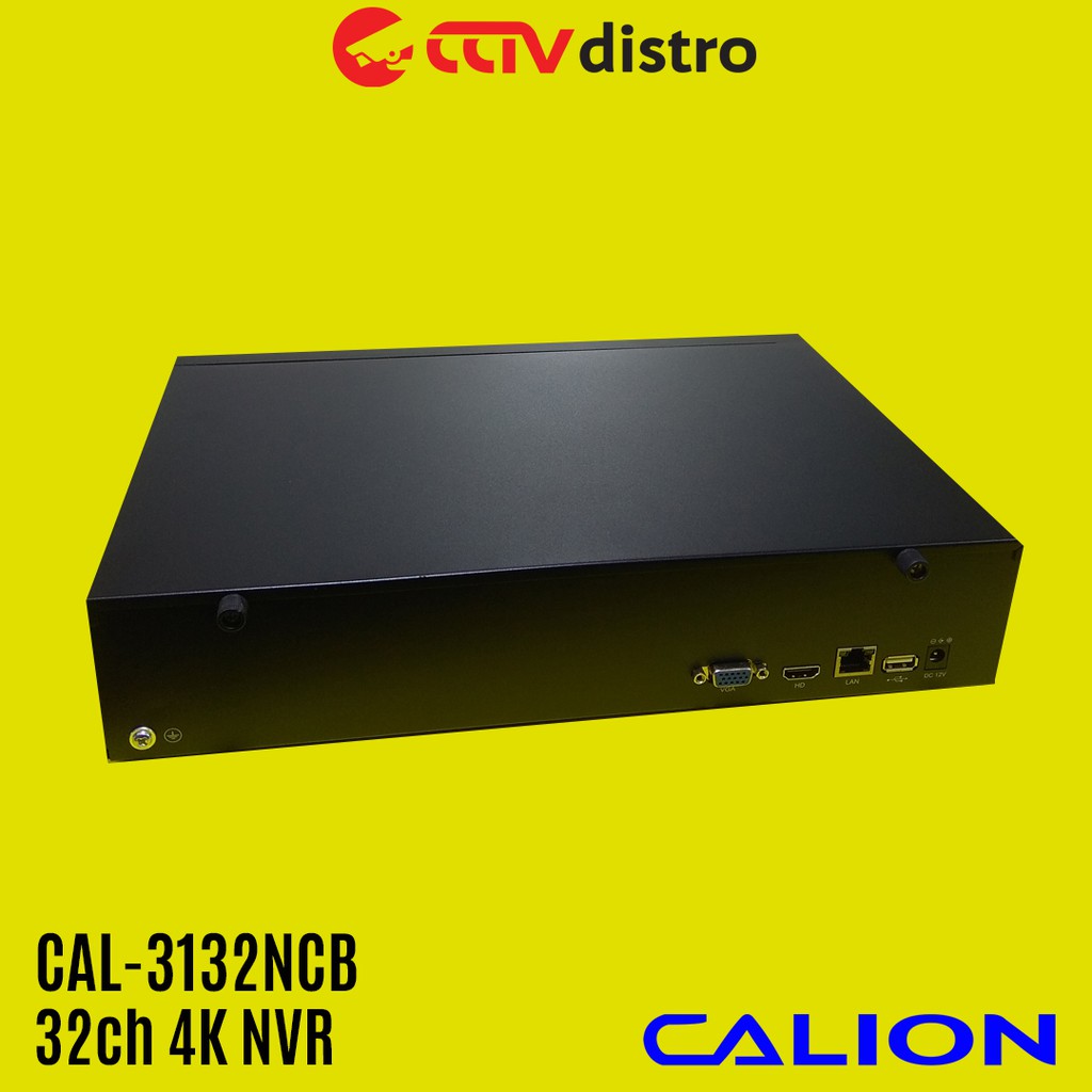 DVR NVR Untuk IP Camera | Support 4ch/8ch/16ch/32ch 2MP/5MP Atau 16ch 4K| Calion CAL-3132NCB