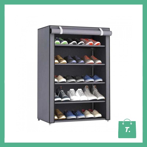 BKZ Rak Sepatu Sandal Portable Serba Guna Cloth Cabinet Storage 8 Dan 10 Tingkat - TGIX232R2