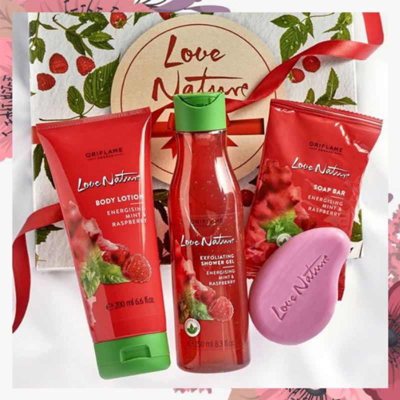 Love Nature Soap Bar Energising Mint & Raspberry
