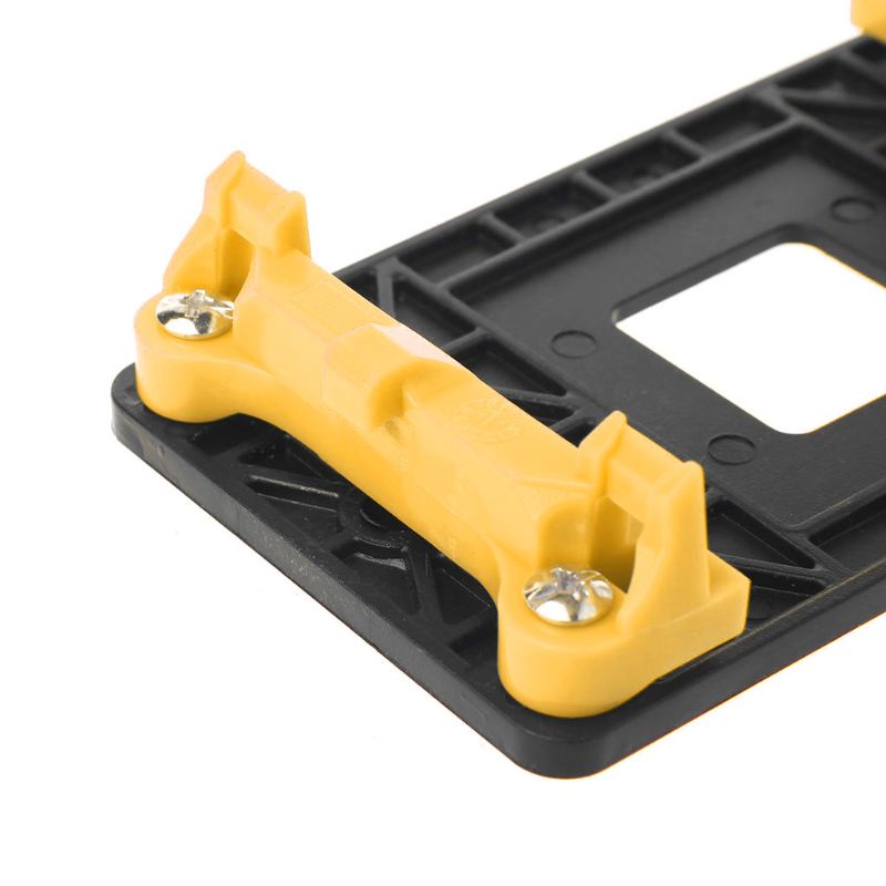 Cre Braket Pendingin CPU Motherboard Plat Belakang Heatsink Kipas Stand Base Mount Bracket Holder Untuk Socket AM2 AM3 Kuning
