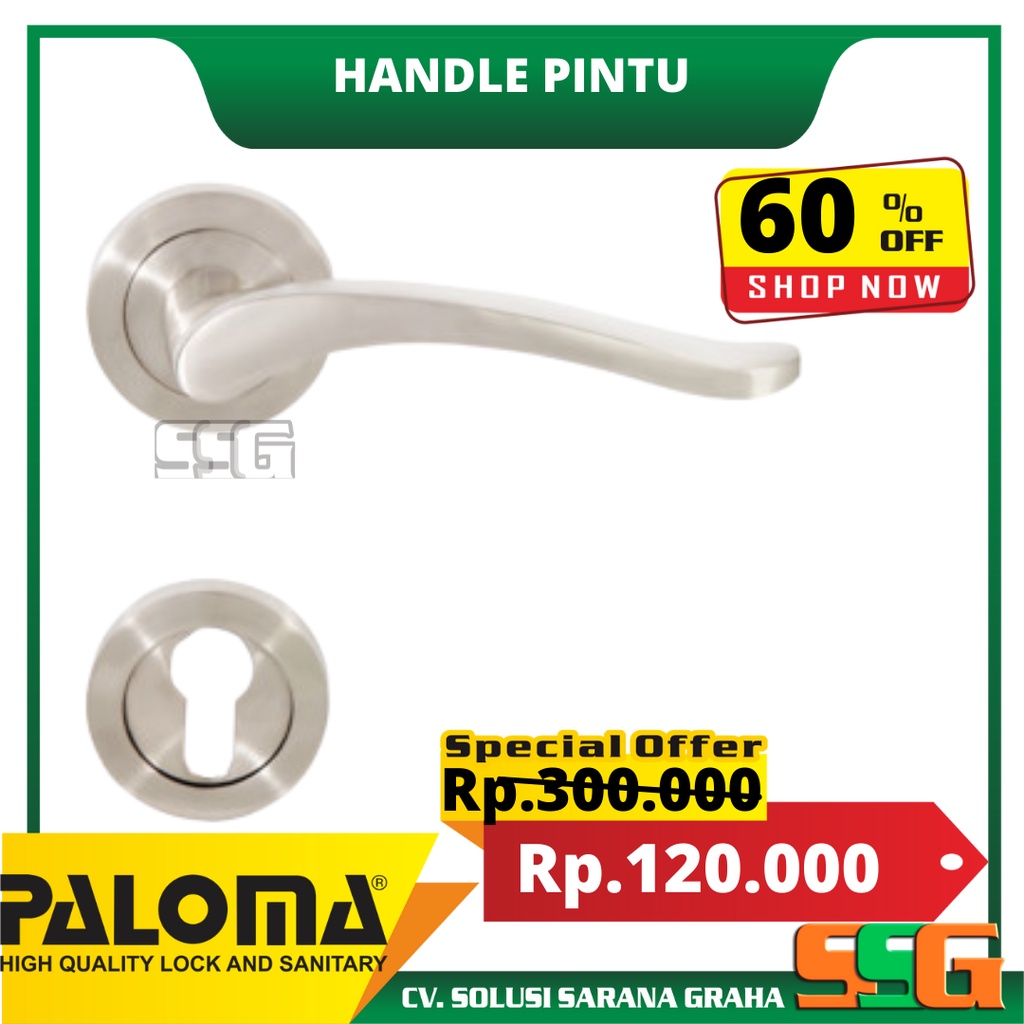 Handle Pintu PALOMA HRP610 PLM HRP TIRANA ZA Gagang Pintu