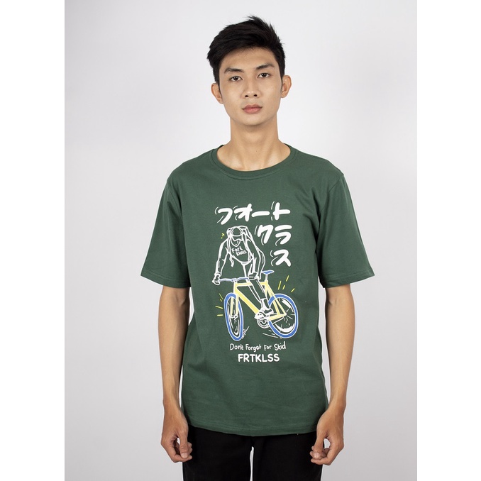 Fortglass BIKE SKID Kaos Lengan Pendek Pria Kaos Distro Kaos Pria Kaos Unisex Tshirt Cowok By FortKlass