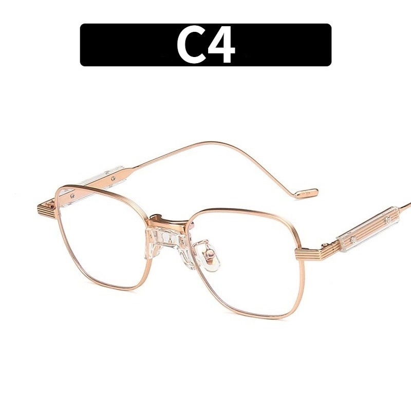 Kacamata Anti Radiasi Photochromic UV400 Bahan Metal Gaya Korea Untuk Pria Dan Wanita