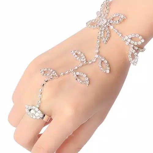 Gelang Cincin Sambung untuk Tangan dan Kaki dengan Kristal Berlian