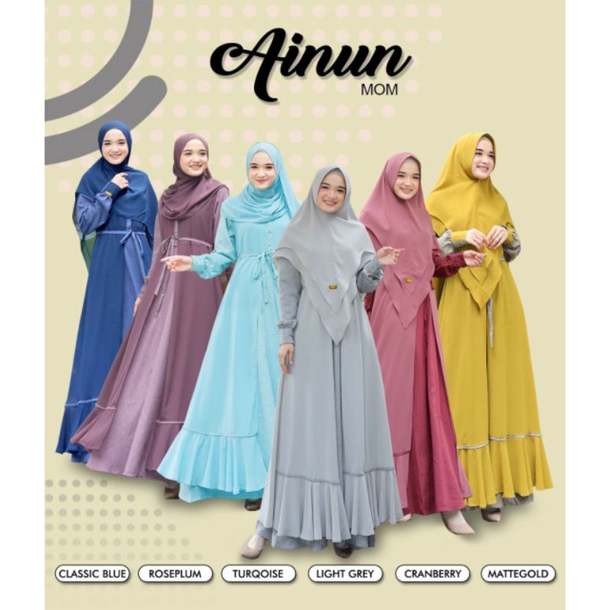 Ainun set khimar, Outer Ori by Glow Exclusive 449K