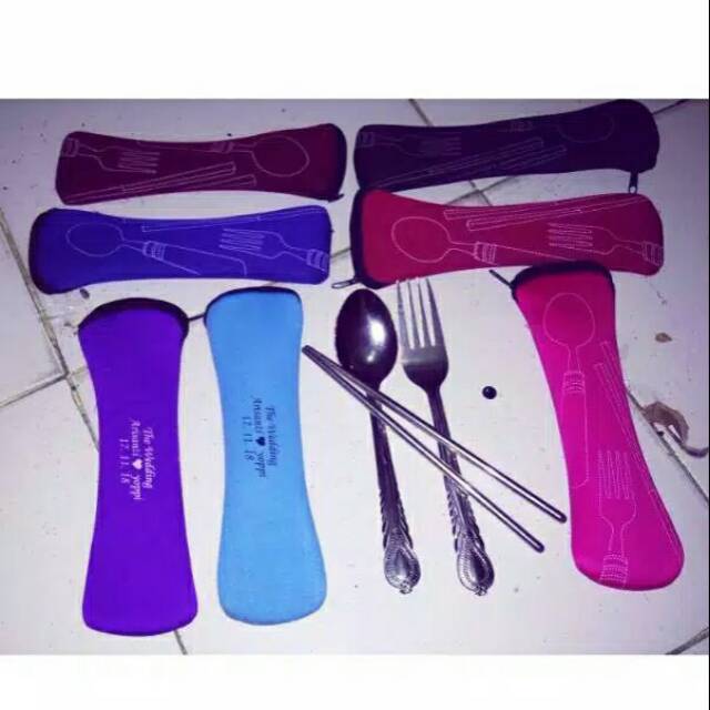 Souvenir sendok garpu sumpit Stainles