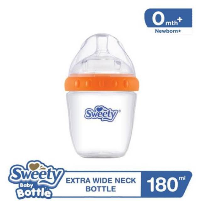 PROMO BUY 1 GET 1 FREE Sweety Baby Bottle Ekstra Wide Neck 180ml