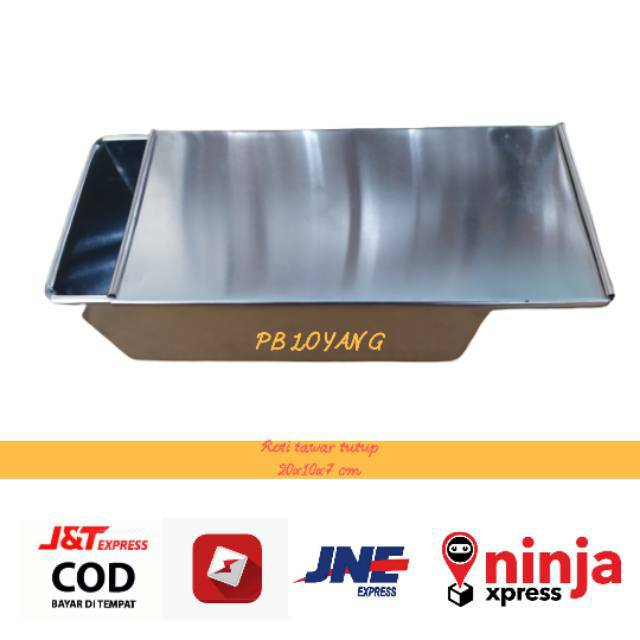 Loyang roti tawar tutup ukuran 20x10x10 cm alumunium anti lengket