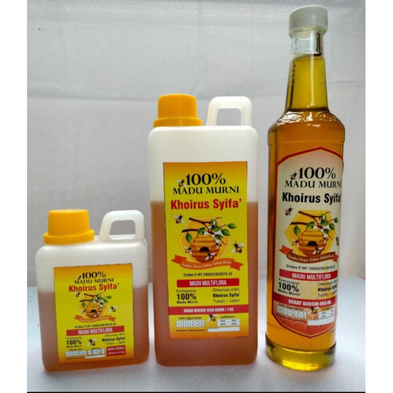 

madu murni khoirus syifa 1kg 160k free ongkir seluruh wil jawa