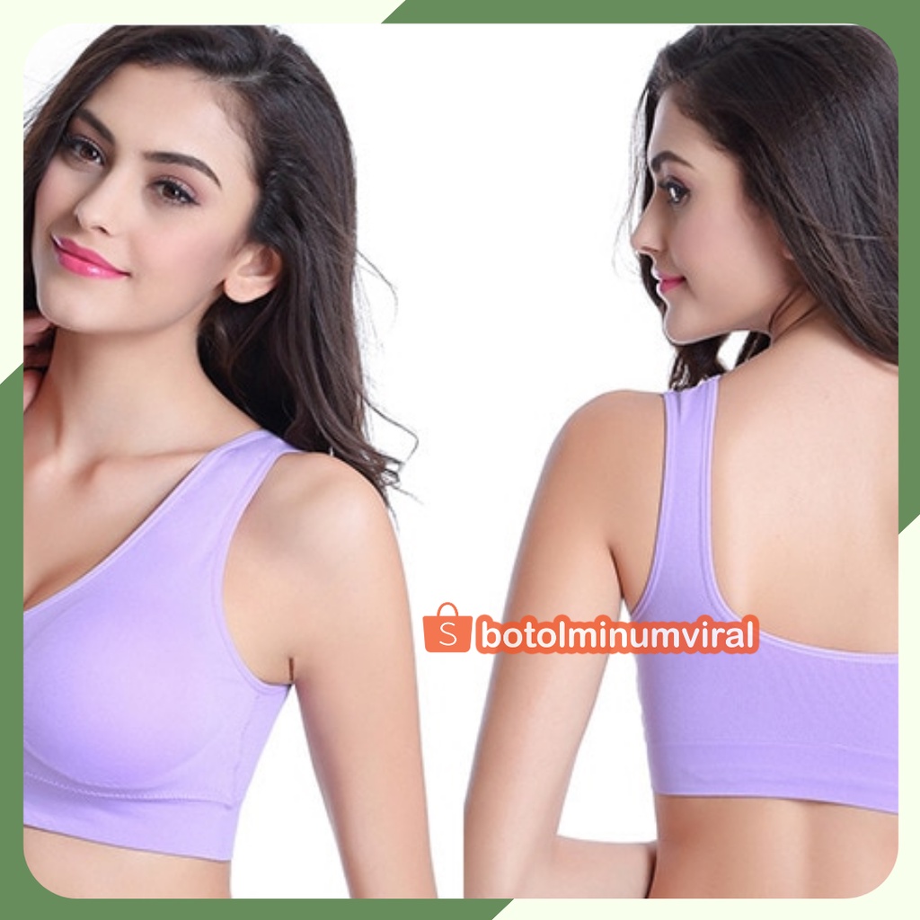 Genie Bra Premium Pastel BH Sport bra Olahraga Isi 3 PCS Sexy lingerie Premium