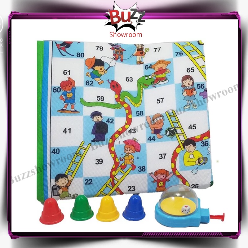 Ular Tangga Jumbo Snakes and Ladders Giant Game Mainan Anak Keluarga