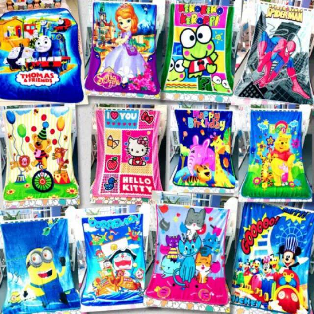 Selimut Bulu Karakter (100x140)