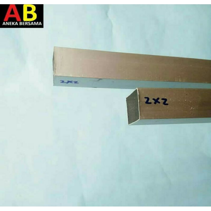 Hollow Aluminium 20mm x 20mm silver 149.5cm