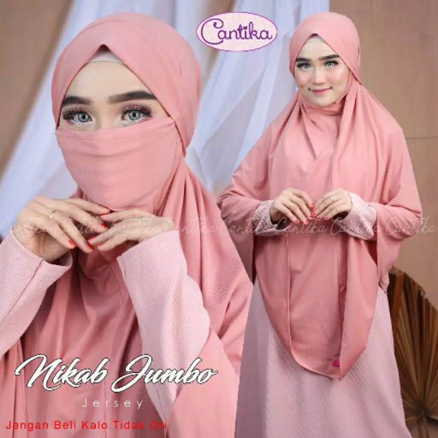 Jilbab JUMBO Tikap Nikob Nikab Cadar Arabian Ori Cantika (Mohon Baca Deskripsi)