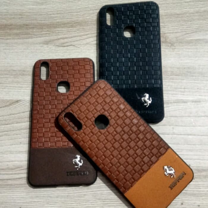 VIVO V9 LEATHER CASE FERRARI PREMIUM CASE KULIT FERRARI V9 PRO V9 PLUS