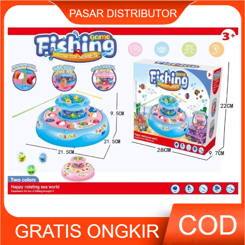 Mainan Anak FISHING GAME ELECTRIC TOY SERIES 2 Tingkat Mainan Pancing