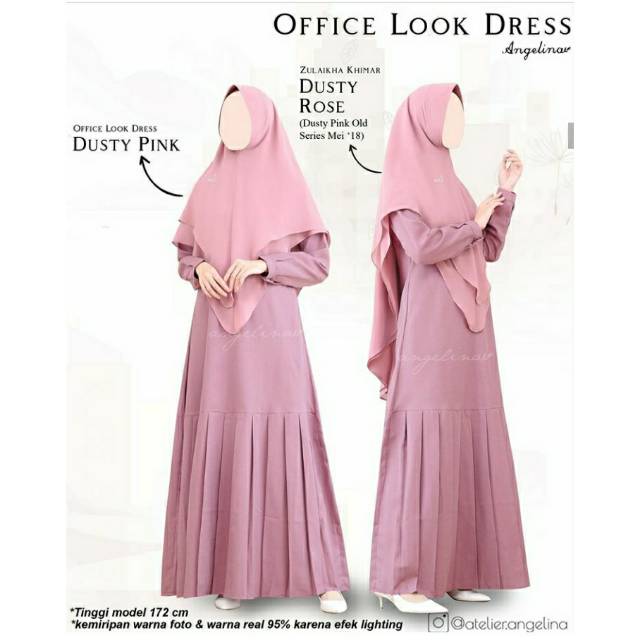 Office look dress atelier angelina dusty pink Xs 1