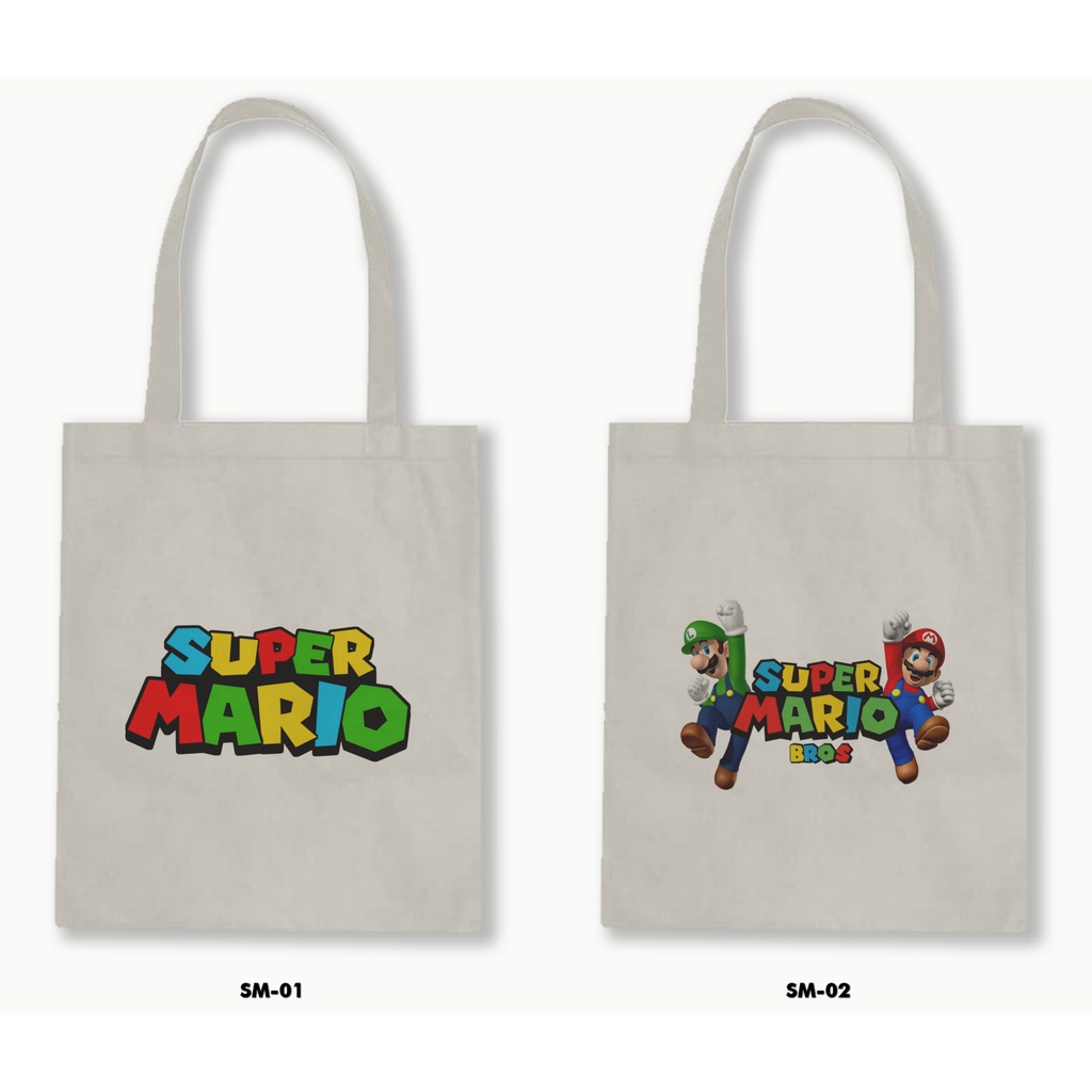 TOTE BAG BLACU - SUPER MARIO BROS