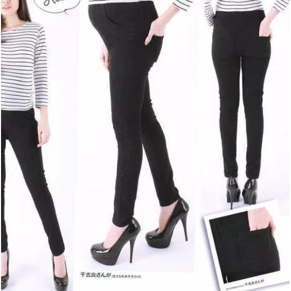 Best celana jeans hamil tanpa kantong perut Bhan stret Best celana jeans hamil tanpa kantong perut Bhan stret