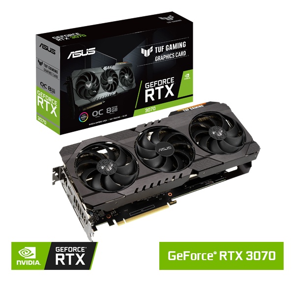 ASUS NVidia GeForce TUF RTX 3070 - 8GB OC GDDR6