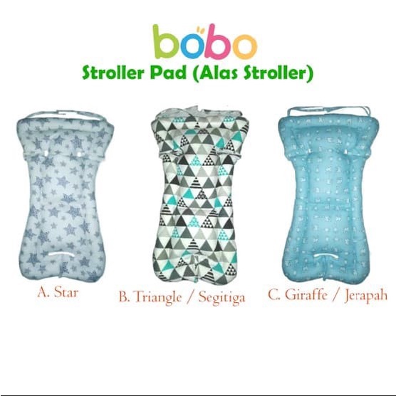 Alas Stroller Seat Pad Lubang 3 |Bantalan Tatakan Duduk Stroller Motif