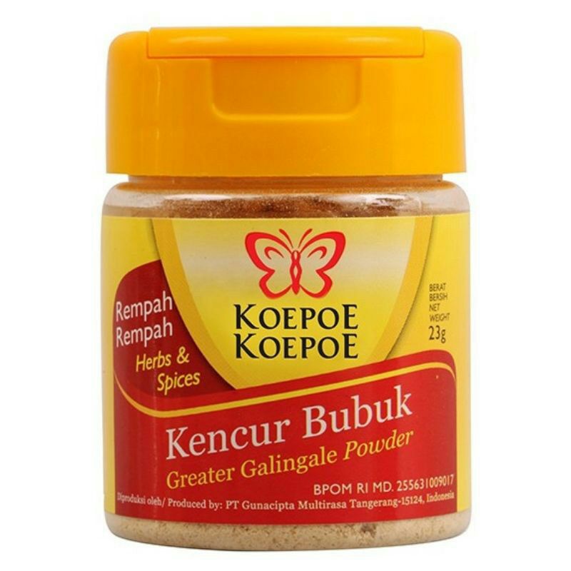 KOEPOE Kencur Bubuk 23 g Halal | Greater Galingale Powder