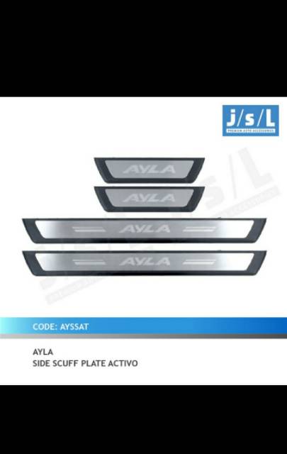 Sillplate samping mobil Agya/ Ayla activo jsl