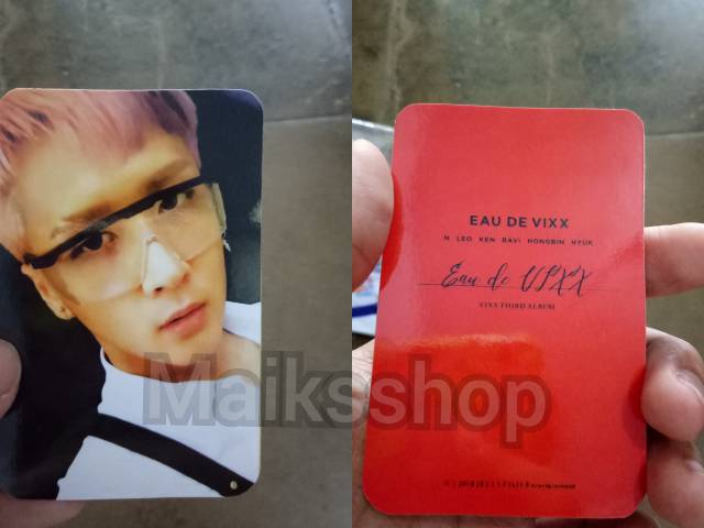 Vixx Eau De Vixx Photocard Kpop