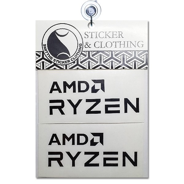 Stiker AMD Ryzen Logo Cutting Sticker untuk aksesoris Motor Mobil