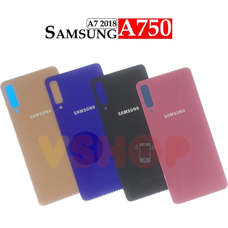 BACKDOOR BACK DOOR BACK CASING TUTUPAN BATERAI BELAKANG SAMSUNG A7 2018 - A750 WARNA  KACA