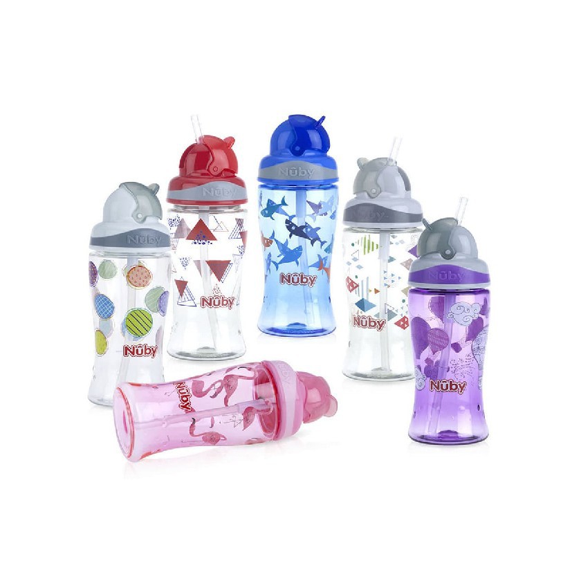 Nuby Thirsty Kids Flip It Boost 360ml (Tersedia varian warna)