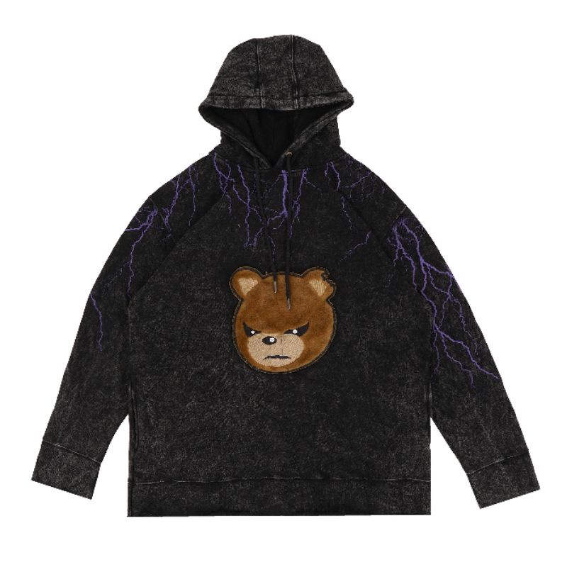 JAKET HOODIE LOCAL BRAND TOXIC 1805 BEAR ANGRY LIMITED