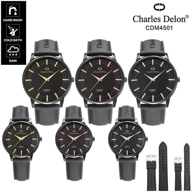 jam tangan charles delon original couple tahan air