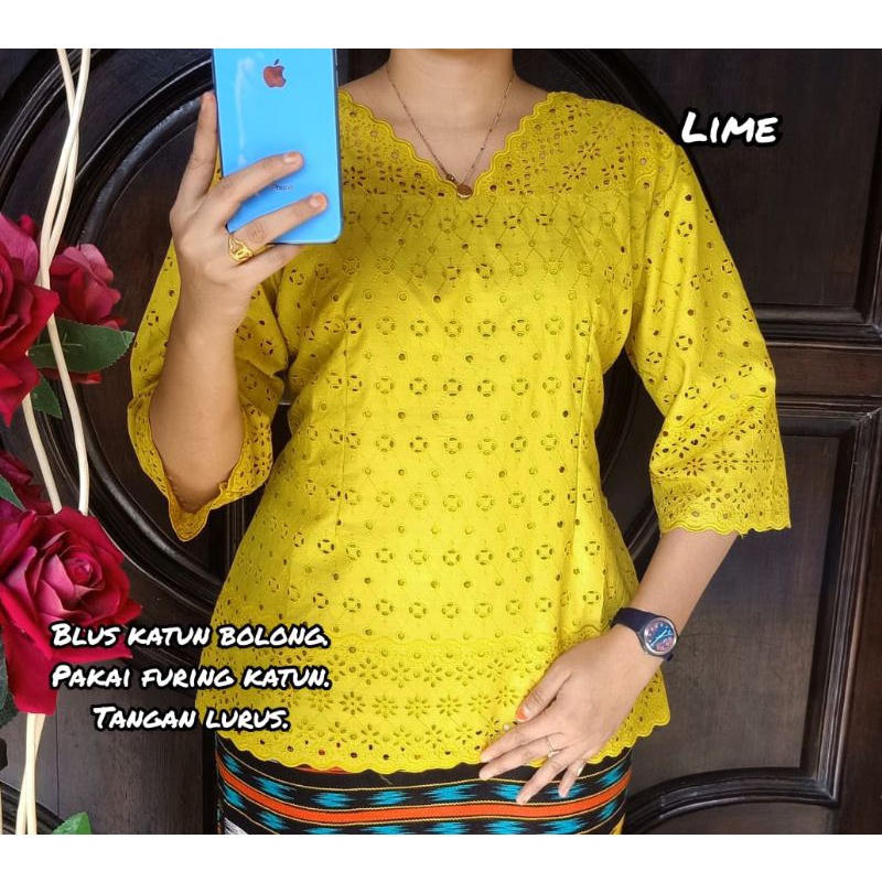 blus katun bolong