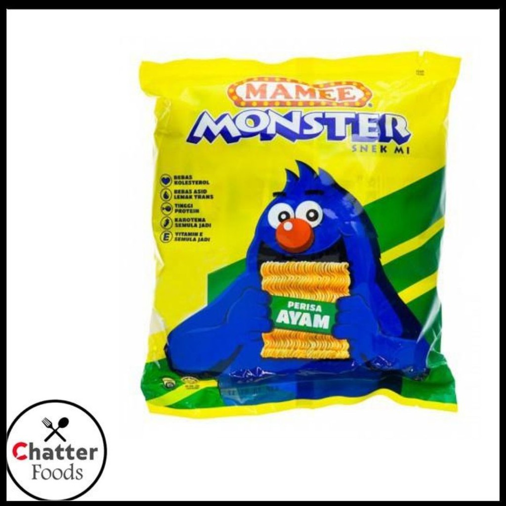 

Makanan Ringan / Snack / Mie Mamee Monster Chicken Flavour Noodle Snack