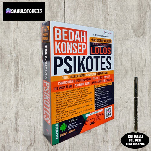 BUKU PSIKOTES : BEDAH KONSEP LOLOS TES PSIKOTES EDISI TERUPDATE ( TES CPNS - TNI POLRI - TES KERJA )