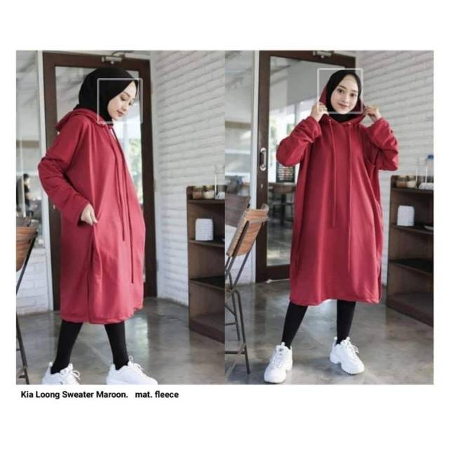 Tunik hoodie cewek makassar